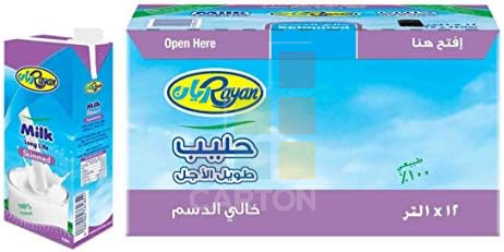 Rayan Milk 12*1ltr Full Fat
